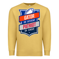 Antique Gold retro gator on saturday patriot on sunday gainesville gift Premium Sweatshirt - lanVoArt