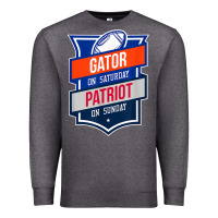Charcoal Heather retro gator on saturday patriot on sunday gainesville gift Premium Sweatshirt - lanVoArt