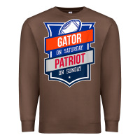 Chestnut retro gator on saturday patriot on sunday gainesville gift Premium Sweatshirt - lanVoArt
