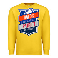 Lemon retro gator on saturday patriot on sunday gainesville gift Premium Sweatshirt - lanVoArt