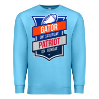 Ocean Blue retro gator on saturday patriot on sunday gainesville gift Premium Sweatshirt - lanVoArt