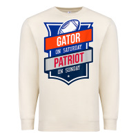 Sandshell retro gator on saturday patriot on sunday gainesville gift Premium Sweatshirt - lanVoArt