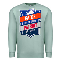 Seafoam retro gator on saturday patriot on sunday gainesville gift Premium Sweatshirt - lanVoArt