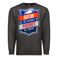 Smoke retro gator on saturday patriot on sunday gainesville gift Premium Sweatshirt - lanVoArt