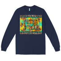 Navy faith over fear Long Sleeve Tee - CowGirlArtShop