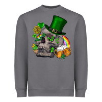 Storm St Patrick's Day boho skull Heavyweight Sweatshirt - FaDigitalArtStudio