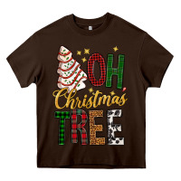 Chocolate Brown oh christmas tree bbs Heavy Core Tee - BundleAndBundleShop