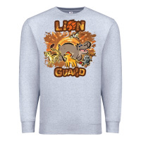 Heather Grey lion guard   cave painting Premium Sweatshirt - lanVoArt