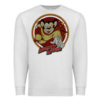 Oatmeal Heather distressed mighty Premium Sweatshirt - lanVoArt