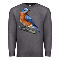 Charcoal Heather Eastern Bluebird Premium Sweatshirt - LillyAllenDesigns