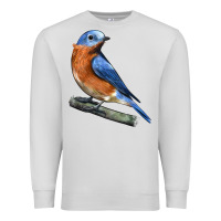 Dove Grey Eastern Bluebird Premium Sweatshirt - LillyAllenDesigns