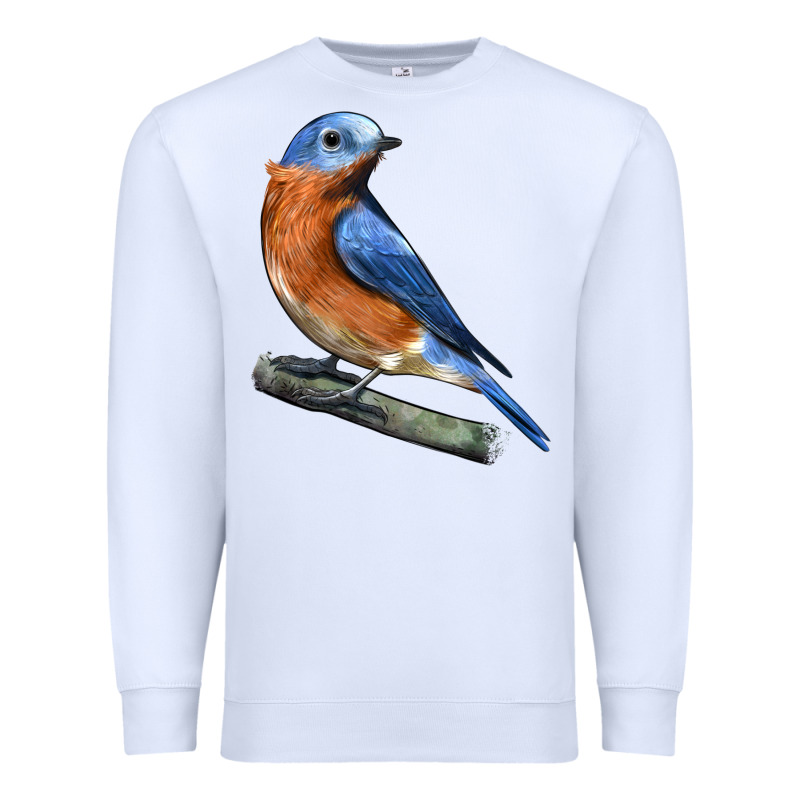 Eastern Bluebird Premium Sweatshirt by LillyAllenDesigns | Teevron