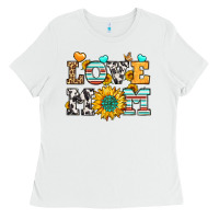 White love mom Ladies Tee - LillyAllenDesigns