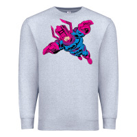 Heather Grey galactus Premium Sweatshirt - lanVoArt