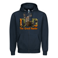 Navy Western Dad The Great Deer Hunter Zipper Hoodie - LillyAllenDesigns