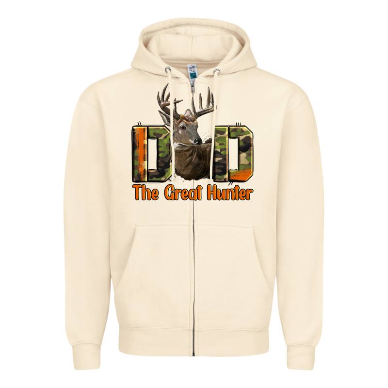 Western Dad The Great Deer Hunter Zipper Hoodie by LillyAllenDesigns | Teevron