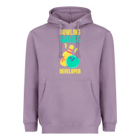 Lavender Bowling Games Developer Heavyweight Hoodie - lanVoArt
