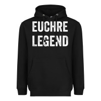 Black Euchre Legend Best Euchre Card Board Game Player Gift Heavyweight Hoodie - lanVoArt
