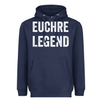 Navy Euchre Legend Best Euchre Card Board Game Player Gift Heavyweight Hoodie - lanVoArt