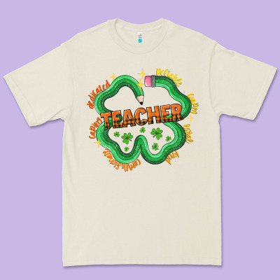Teacher St Patricks Day Premium Tee Designed By Lillyallendesigns