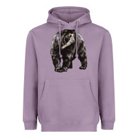 Lavender Spectacled Bear Heavyweight Hoodie - LillyAllenDesigns