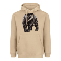 Mushroom Spectacled Bear Heavyweight Hoodie - LillyAllenDesigns