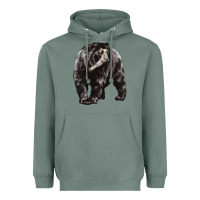 Sage Spectacled Bear Heavyweight Hoodie - LillyAllenDesigns