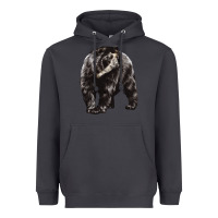 Smoke Spectacled Bear Heavyweight Hoodie - LillyAllenDesigns