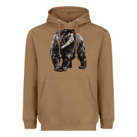 Toasted Coconut Spectacled Bear Heavyweight Hoodie - LillyAllenDesigns