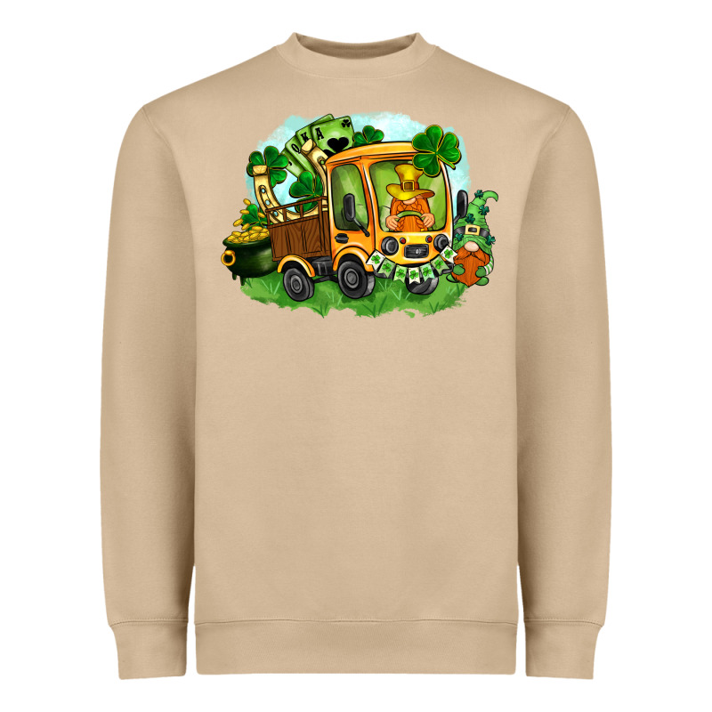 Truck Saint Patrick's Day Heavyweight Sweatshirt by FaDigitalArtStudio | Teevron