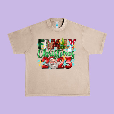 Family Christmas 2023 Urban Heavy Tee Designed By Texasbilliewilder