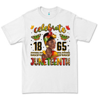 White celebrate 1865 juneteenth with black woman Premium Tee - LillyAllenDesigns