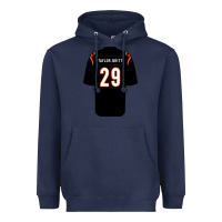 Navy cam taylor britt jersey Heavyweight Hoodie - lanVoArt