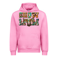 Fuchsia Pink show mom brown calf eye glasses Urban Hoodie - BarkalooDesign