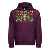 Mauve Wine show mom brown calf eye glasses Urban Hoodie - BarkalooDesign