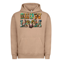 Pigment Burro show mom brown calf eye glasses Urban Hoodie - BarkalooDesign