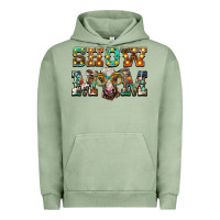 Pigment Oil Green show mom brown calf eye glasses Urban Hoodie - BarkalooDesign