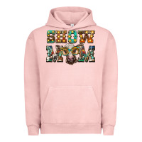 Pigment Salmon show mom brown calf eye glasses Urban Hoodie - BarkalooDesign