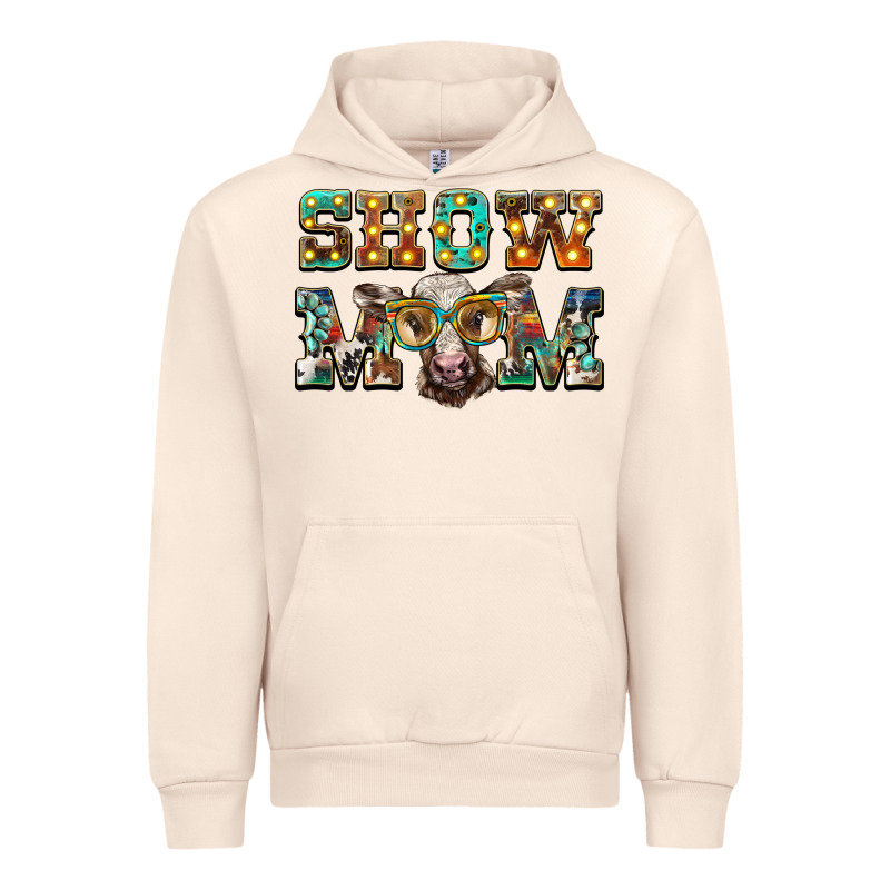 Show Mom Brown Calf Eye Glasses Urban Hoodie by BarkalooDesign | Teevron
