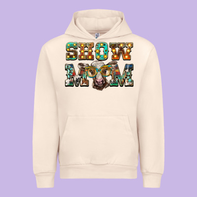 Show Mom Brown Calf Eye Glasses Urban Hoodie Designed By Barkaloodesign