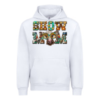 White show mom brown calf eye glasses Urban Hoodie - BarkalooDesign