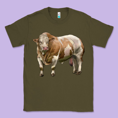 Simmental Bull Classic Tee Designed By Lillyallendesigns
