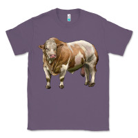 Lavender simmental bull Classic Tee - LillyAllenDesigns