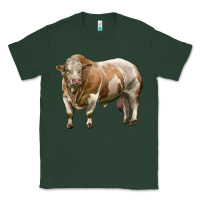 Sports Green simmental bull Classic Tee - LillyAllenDesigns