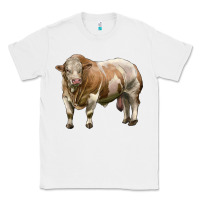 White simmental bull Classic Tee - LillyAllenDesigns