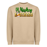 Mushroom whiskey business St. Patricks Day Heavyweight Sweatshirt - FaDigitalArtStudio