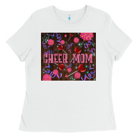 White cheer mom party Ladies Tee - LillyAllenDesigns