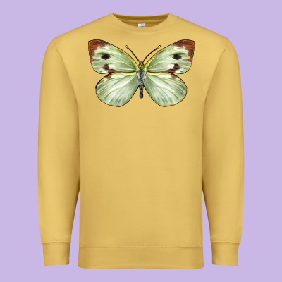 Cabbage Butterfly Premium Sweatshirt Designed By Lillyallendesigns