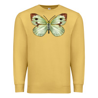 Antique Gold Cabbage Butterfly Premium Sweatshirt - LillyAllenDesigns