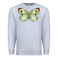 Heather Grey Cabbage Butterfly Premium Sweatshirt - LillyAllenDesigns